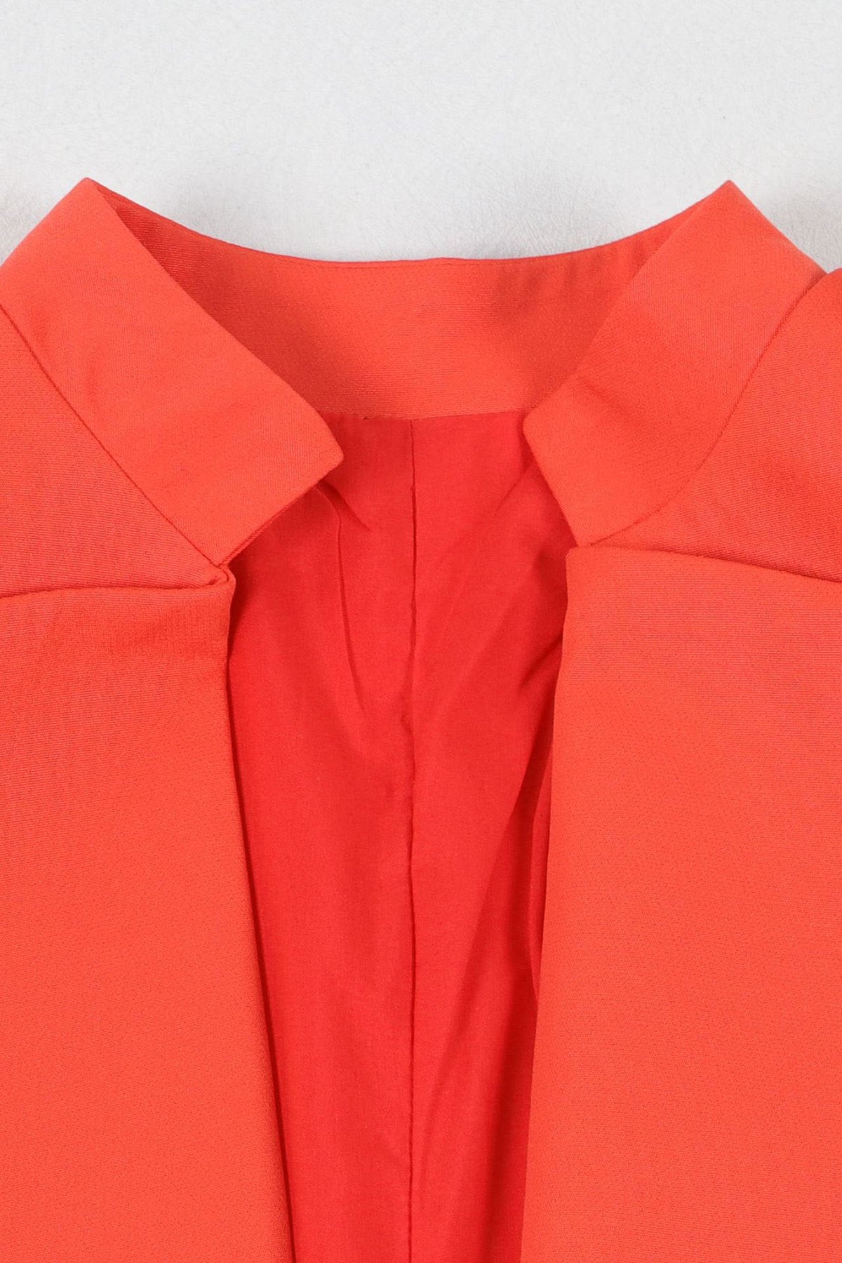 Solid Color Notch Lapel Long Suit Two-Piece Set