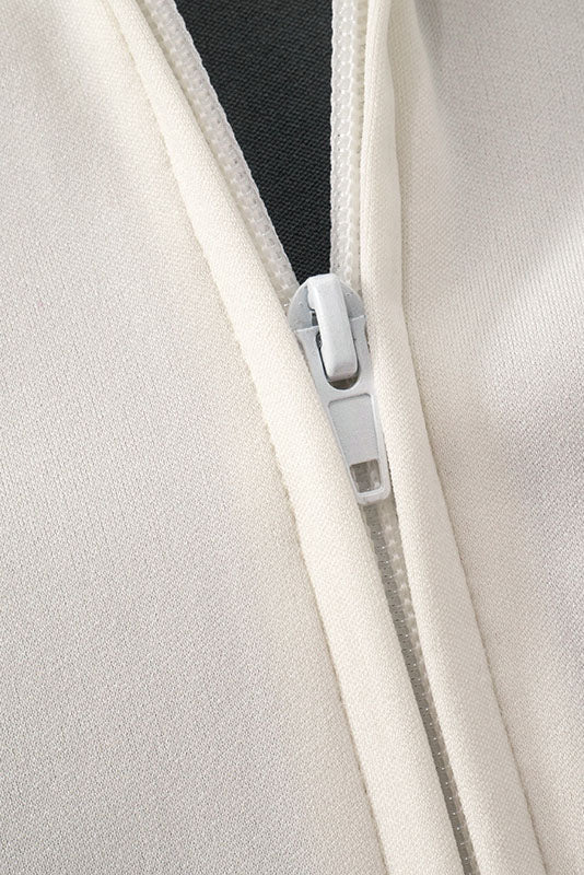Zip-up Long Sleeve Drawstring Low Rise Pant set