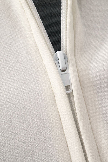 Zip-up Long Sleeve Drawstring Low Rise Pant set