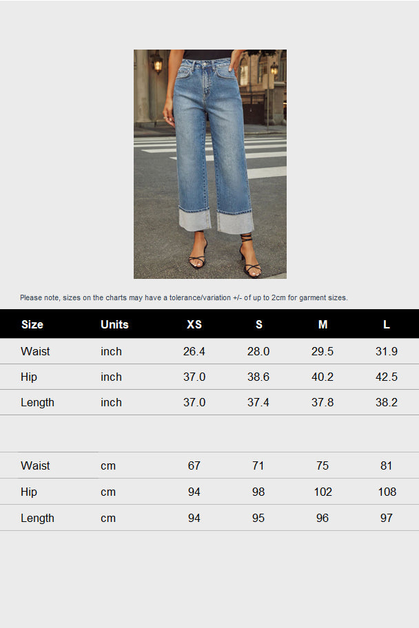 Women's Blue Ankle Jeans