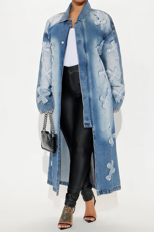 Cross Your Mind Denim Coat