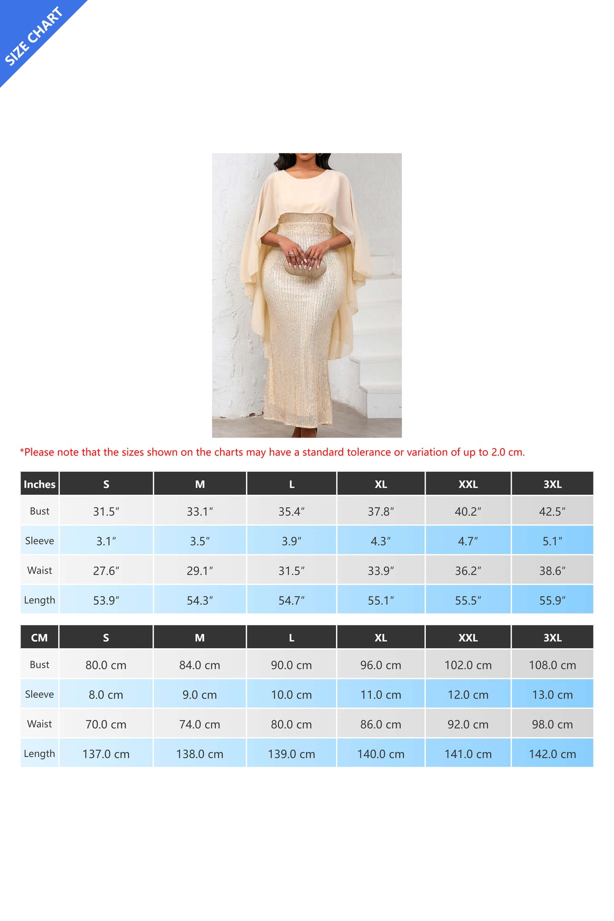 Sequin Three Quarter Length Sleeve Dress