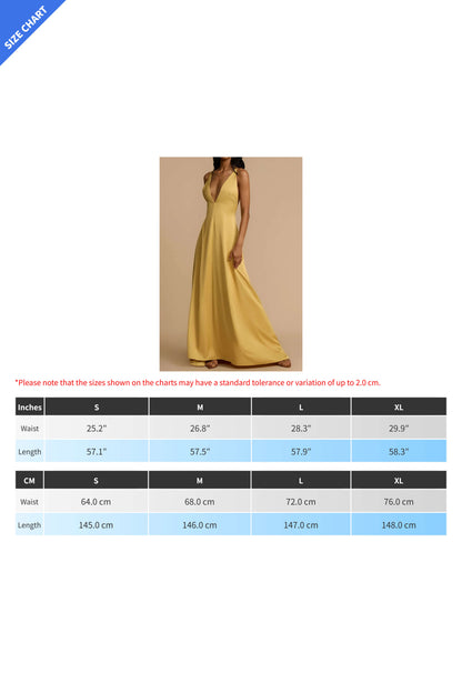 Deep V-Neck Maxi Dress