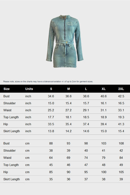Vintage Wash Patch Denim Jacket