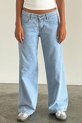 Vintage Low Rise Straight Leg Jeans