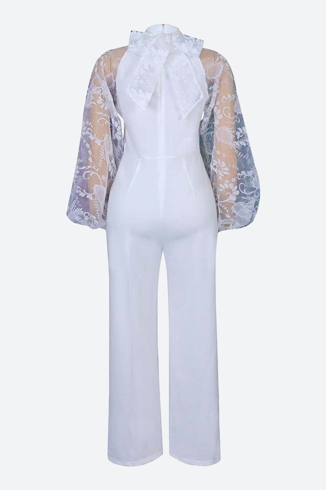 Long Sleeve Slim Fit Chic Straight Jumpsuit