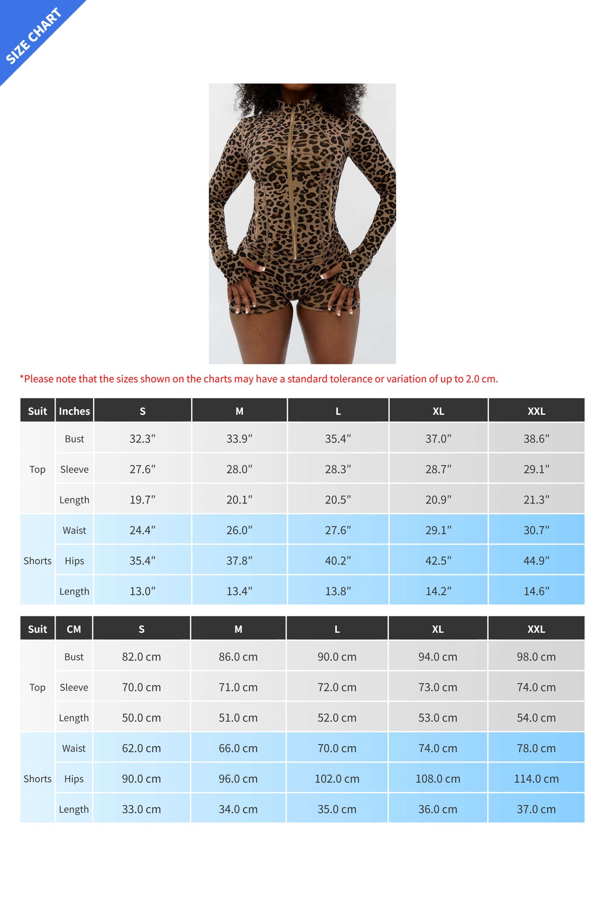 Leopard Print Long Sleeve Biker Shorts Set