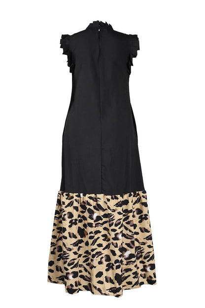 Maxi Dress With Ruffle Sleeve