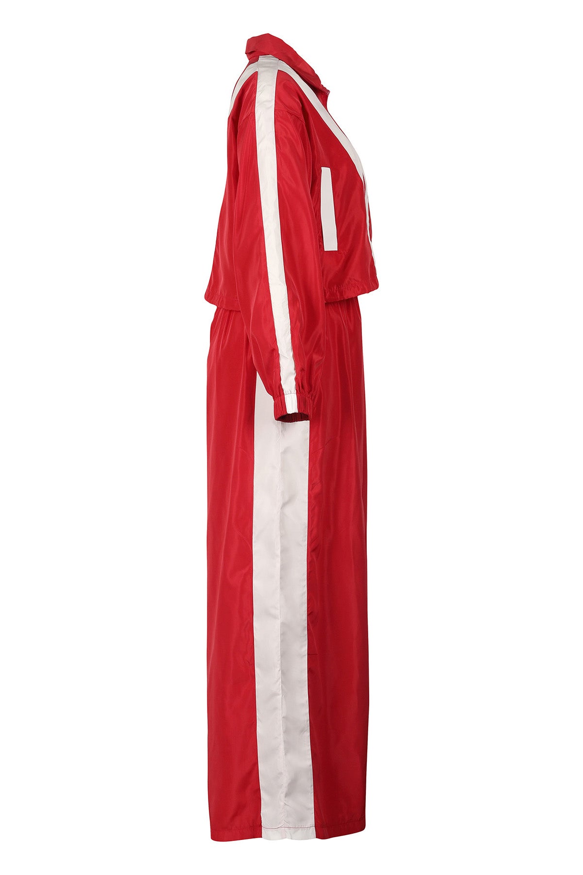 Color-Block Windbreaker & Wide-Leg Set