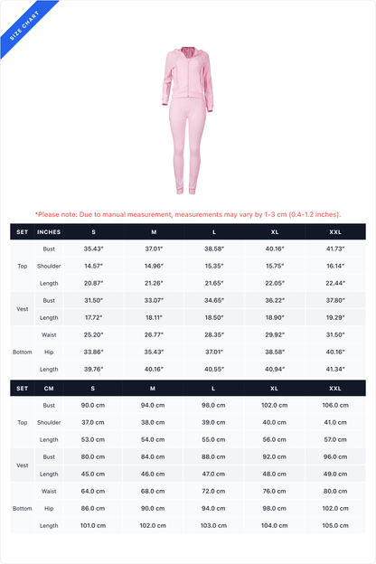 Zip Hoodie, Tank & Pants Three-Piece Lounge Set
