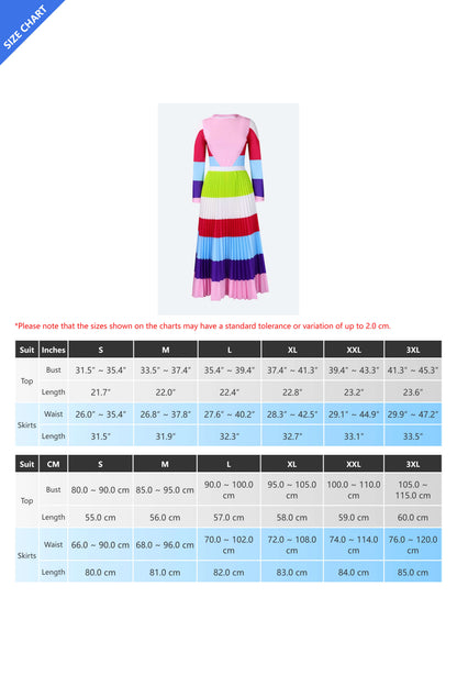Pleated Skirt Set
