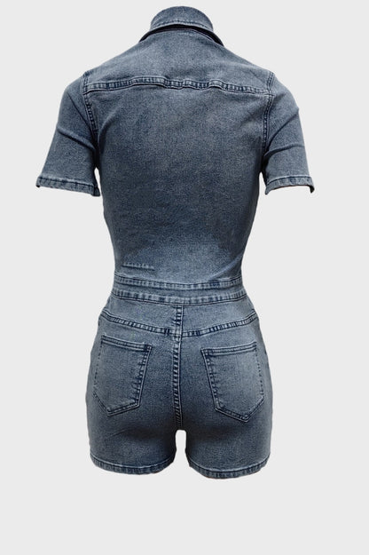 Denim Romper