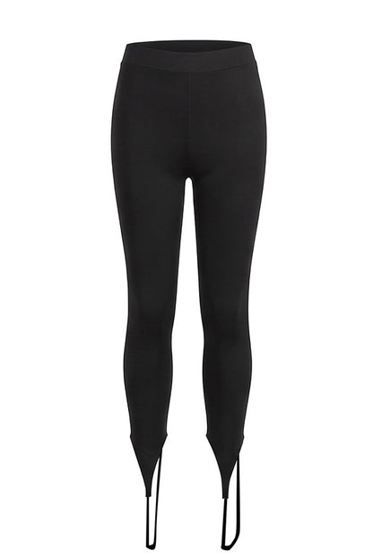 Fringe Crop Top & Stirrup Leggings Set