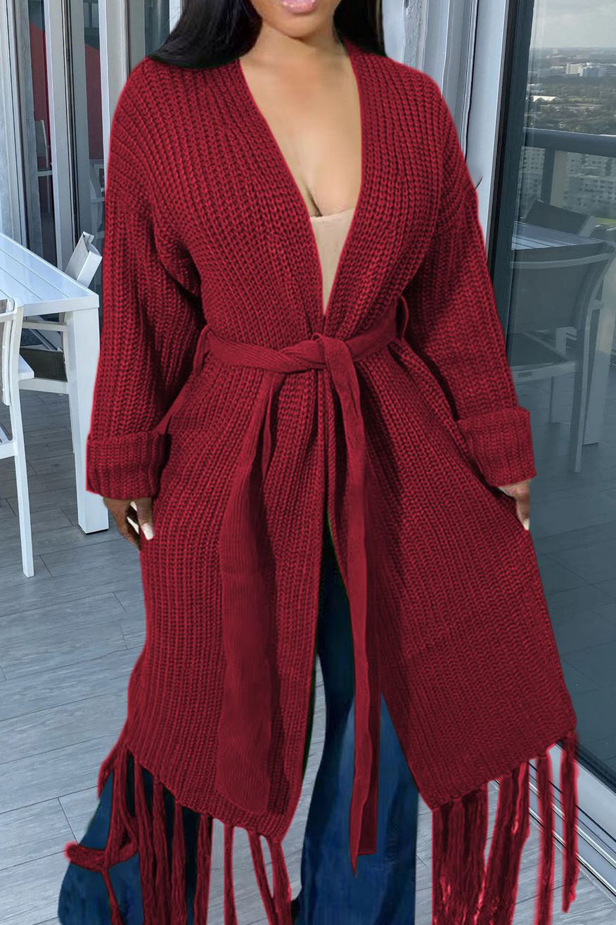 Long Knit Chunky Cardigan