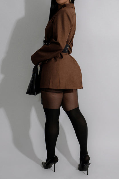 Double Side Belted Blazer