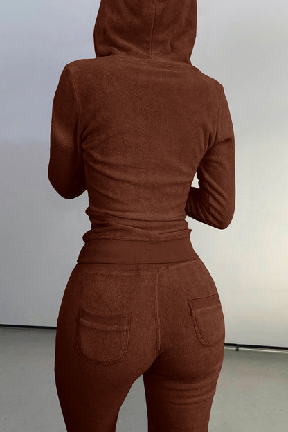 Zip Hoodie, Tank & Pants Three-Piece Lounge Set