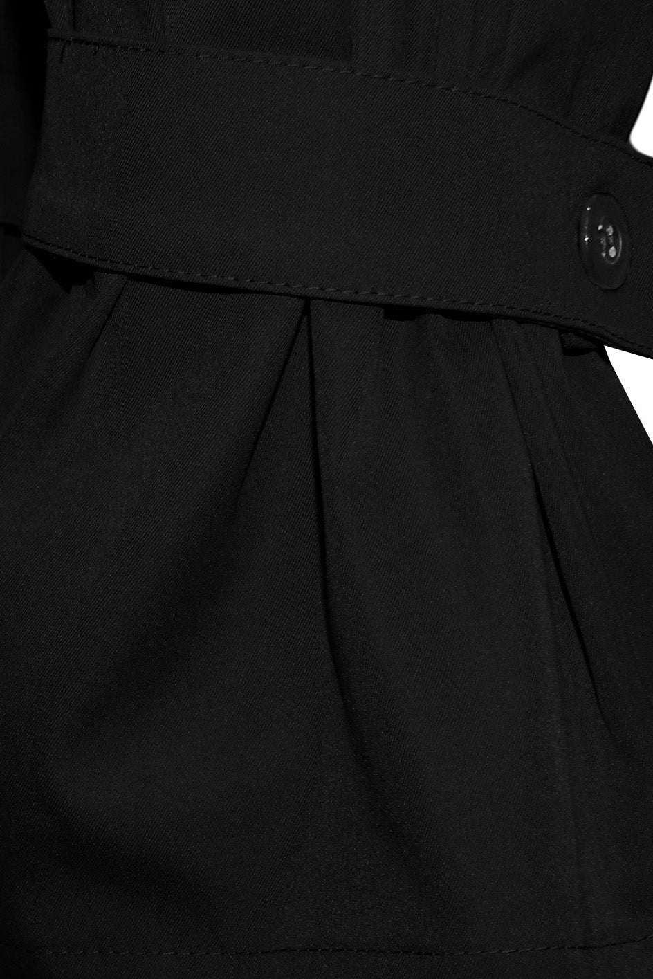 Pleated Ruffle-Cuff Balloon Trousers