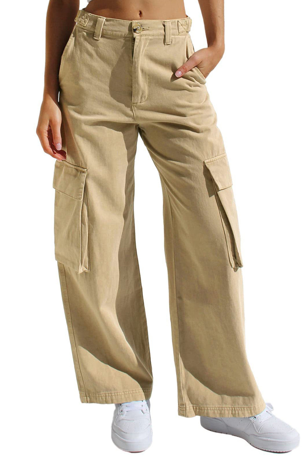 Multi Pocket Cargo Style Women’s Denim Pants