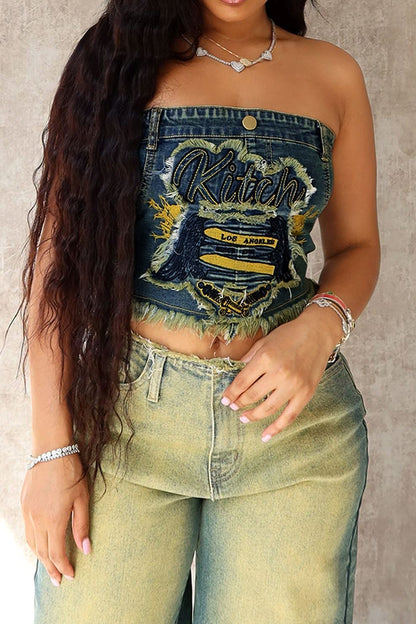 Vintage Washed Tube Top