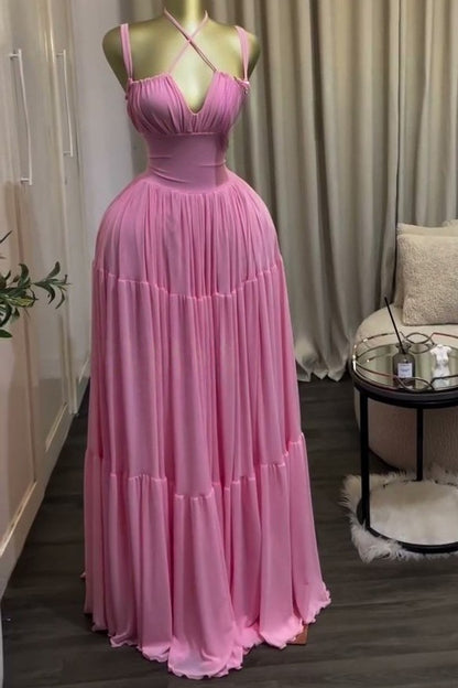 Strappy Tiered Maxi Dress