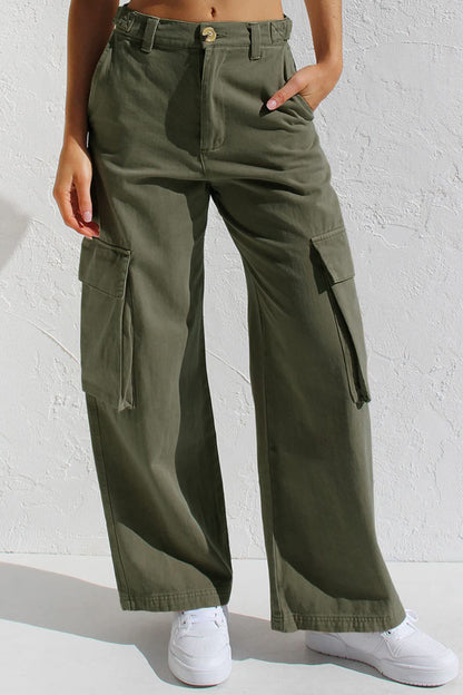 Multi Pocket Cargo Style Women’s Denim Pants