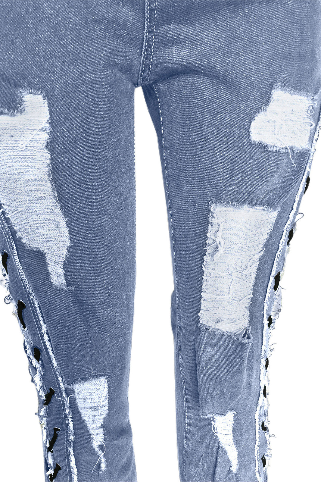 All Laced Up Mid-Rise Bootcut Jeans