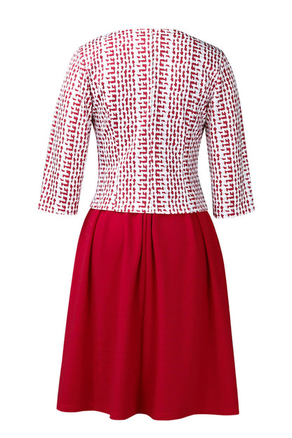 2-Piece Tailored Jacket & A-Line Dress Set
