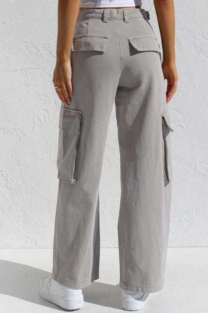 Multi Pocket Cargo Style Women’s Denim Pants
