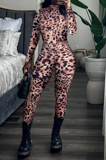 Leopard Gloved Jumpsuit