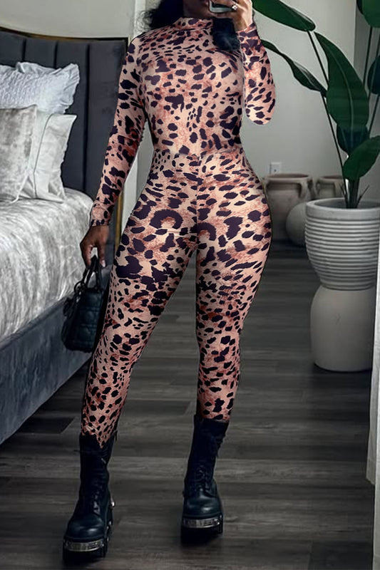 Leopard Gloved Jumpsuit