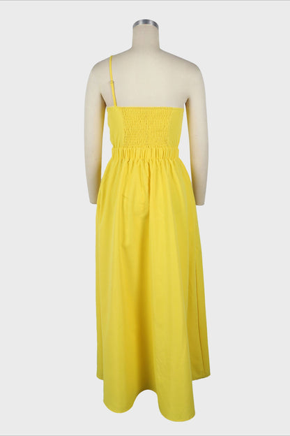 One-Shoulder Midi Dress