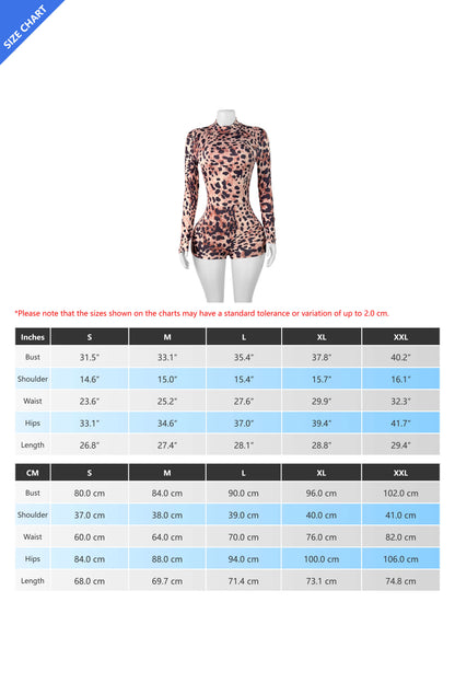 Leopard Gloved Romper