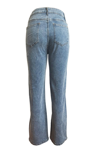 Trendy Wide Leg Jeans