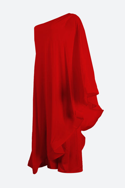 One Shoulder Batwing Jumpsuits