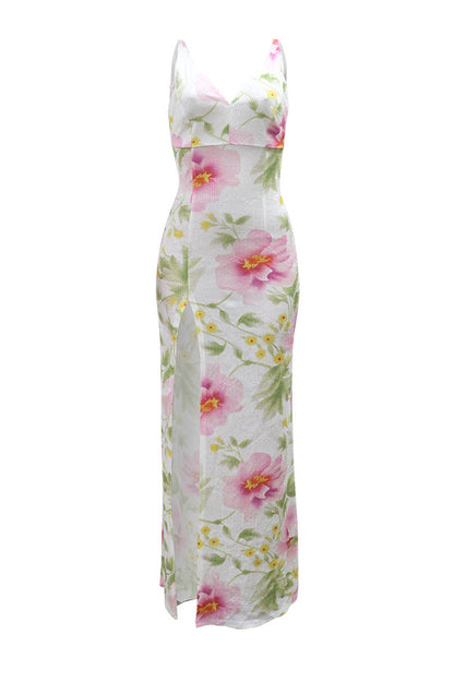 Blossom Sequin Floral Maxi Dress
