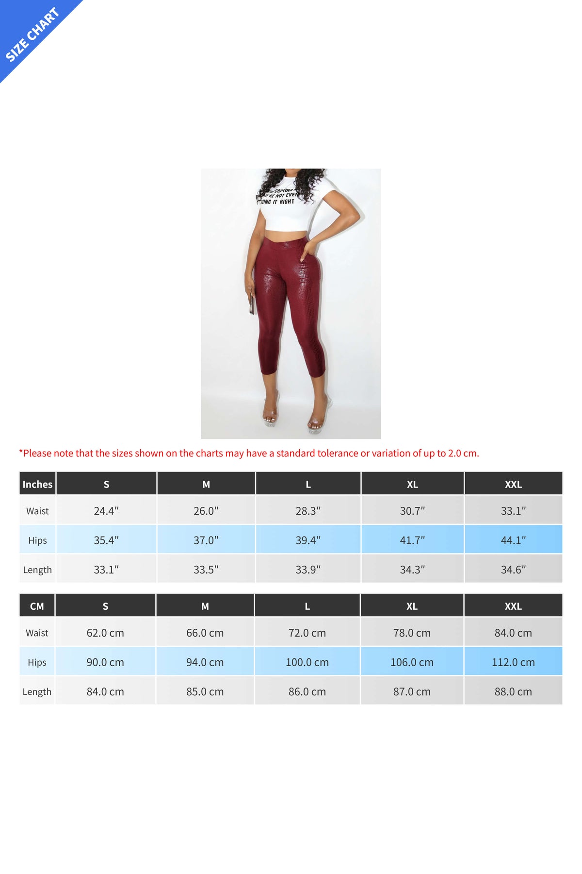 Stretch Faux Leather Cropped Pants