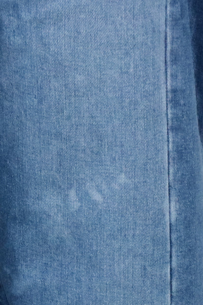 Curved Seam Barrel Leg Jeans