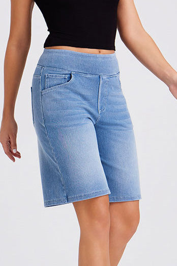 High-Stretch Fitness Bermuda Shorts