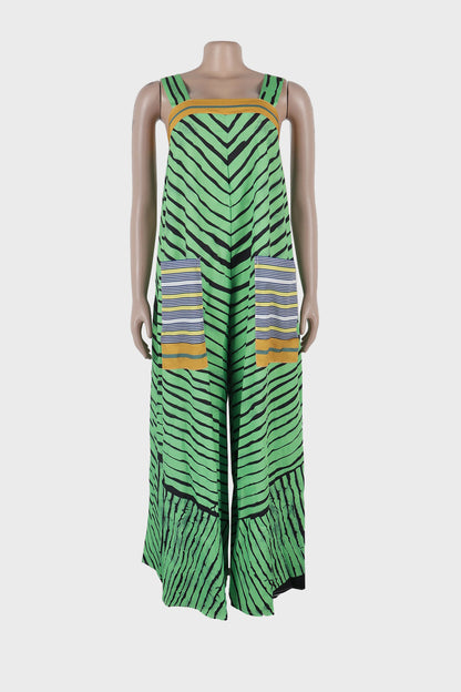 Printed Wide-Leg Jumpsuit