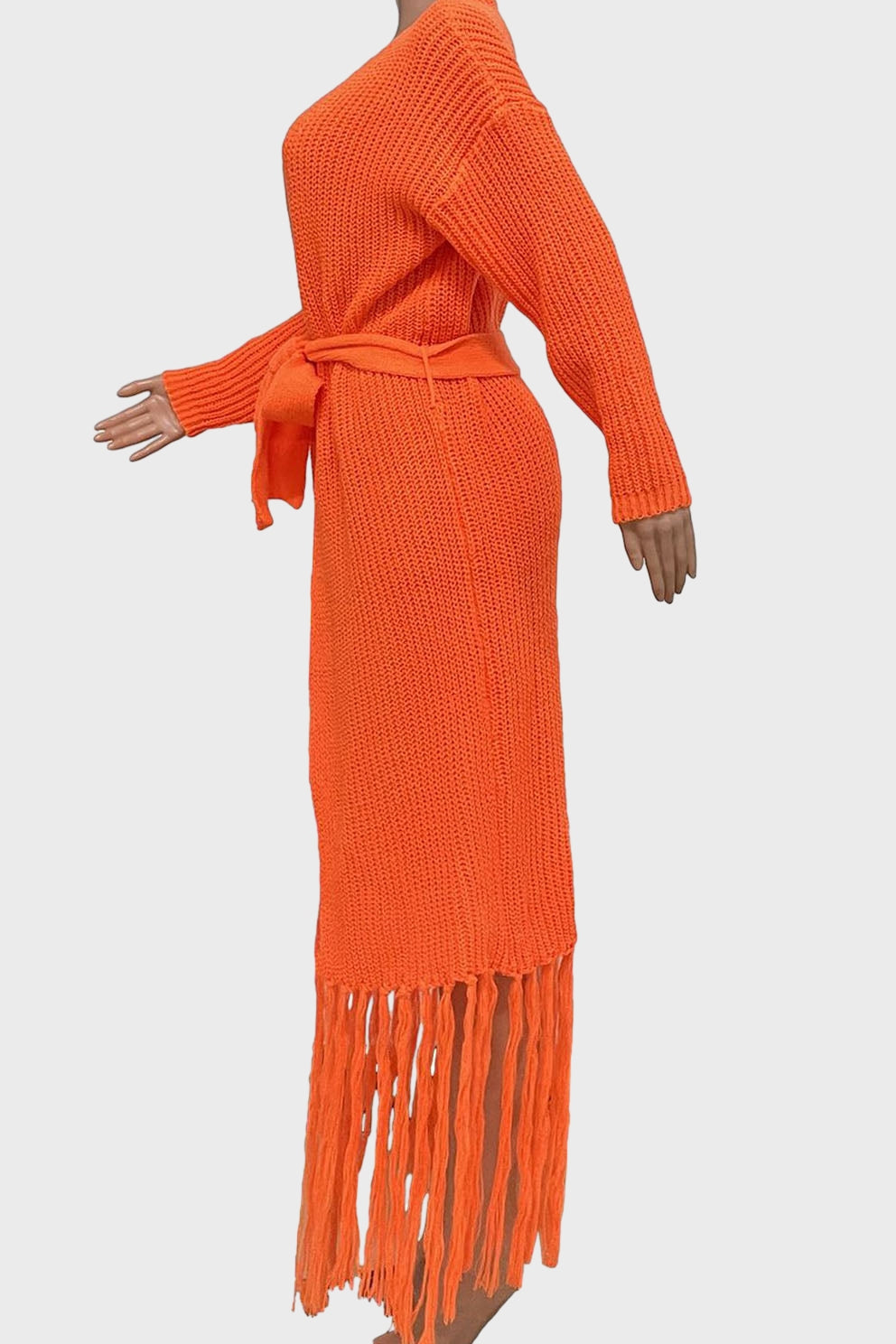 Long Knit Chunky Cardigan
