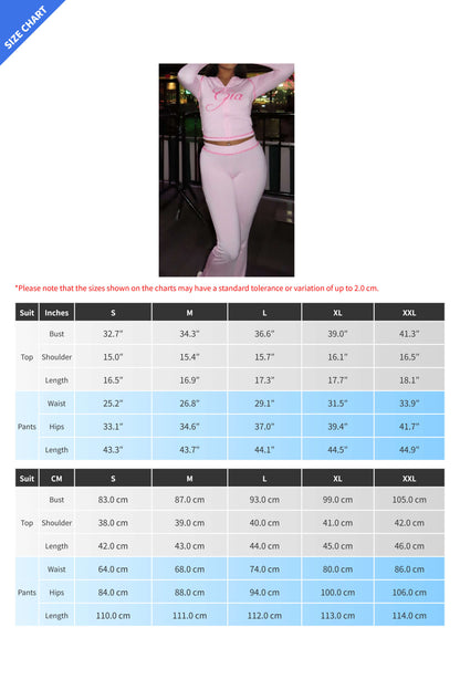 Printed Thumbhole Hoodie & Flare Set