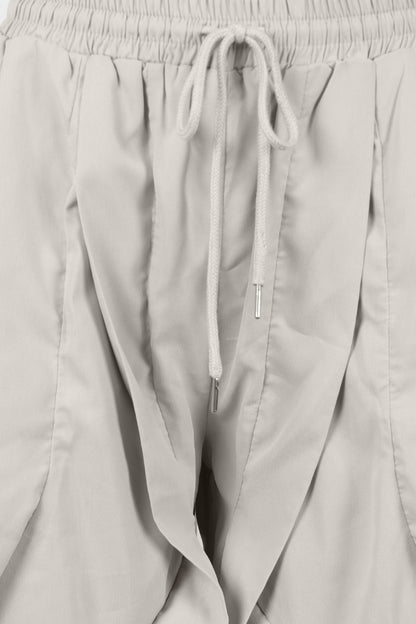 Patchwork Cargo Lantern Jogger Pants