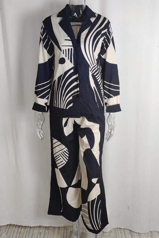 Printed Shirt and Pant Set