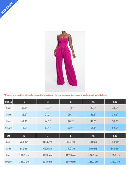 Mineral Wash Bandeau Cargo Jumpsuit