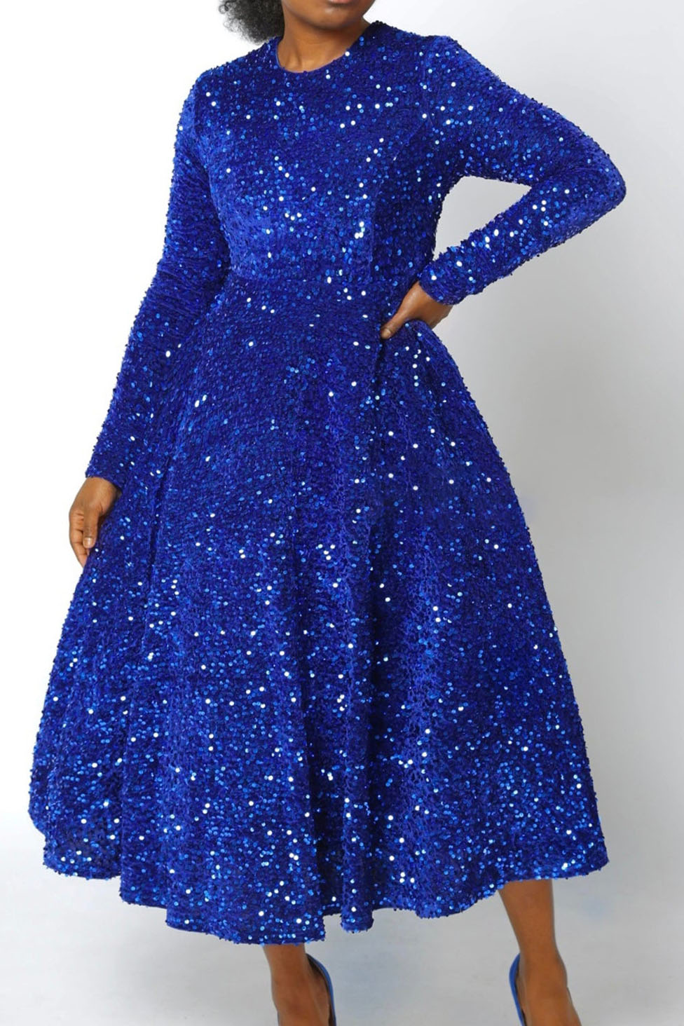 Sequin Long Sleeve Dresses