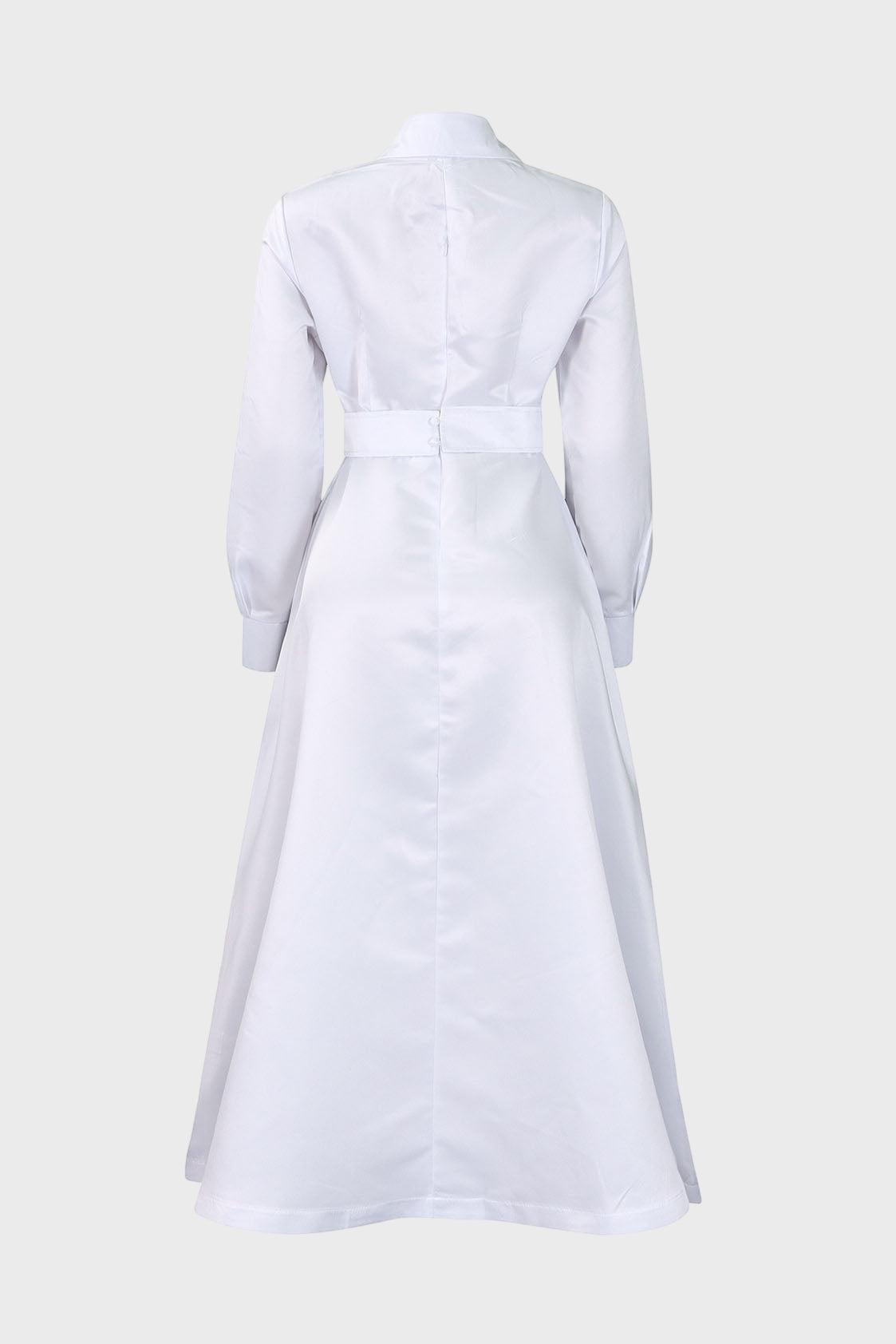 Solid Shirt Dress