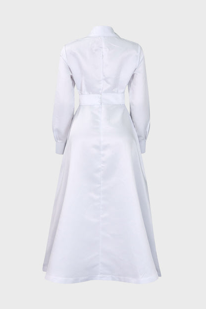 Solid Shirt Dress