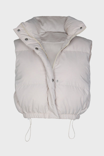 Cropped Puffer Vest
