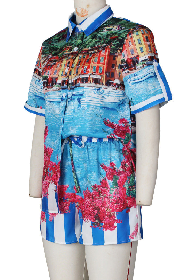 Floral Glow Short Set