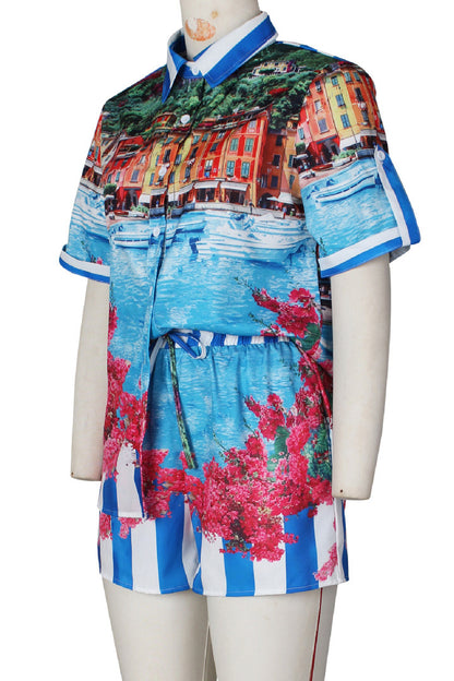 Floral Glow Short Set